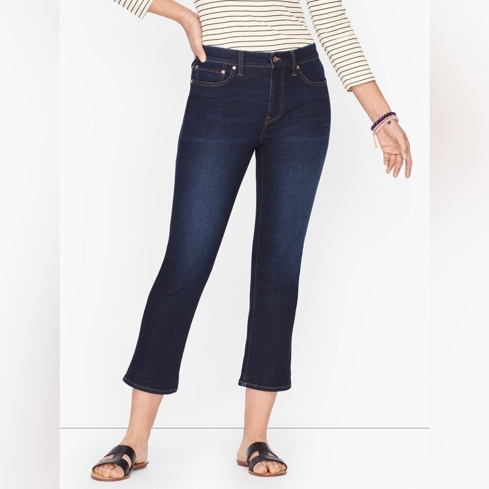 Talbots Signature Cotton Crop Flare Jeans Sz. 2 Petite